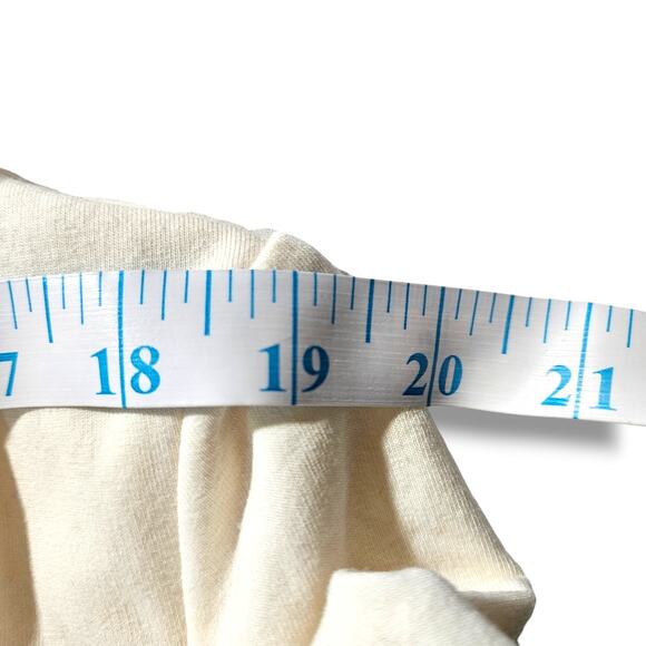 EUC Real Comfort Color Block Soft Cozy Cowlneck Top Sz. L Cream Gray Blue - Picture 7 of 10